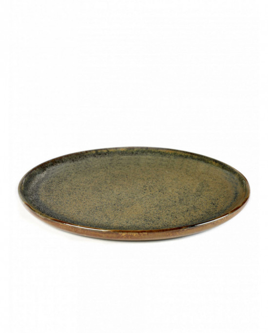 Assiette coupe plate rond indi grey grès Ø 27 cm Surface Serax