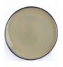 Assiette plate surélevée rond beige porcelaine Ø 21 cm Splash Ariane