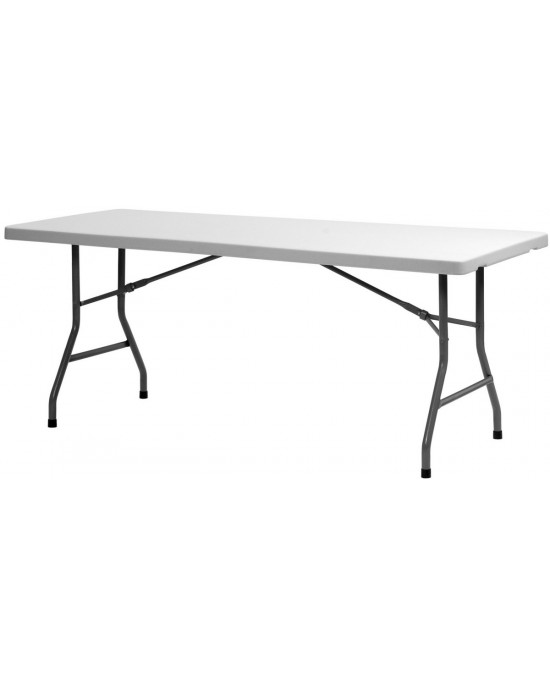 Table pliante blanc 75x182x74 cm Xl 180
