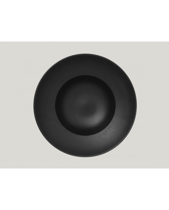 Assiette extra creuse rond noir porcelaine Ø 23 cm Neo Fusion Rak