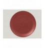 Assiette plate rond rouge magma porcelaine Ø 21 cm Neo Fusion Rak