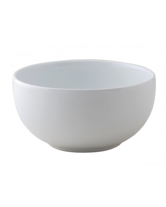Bol rond blanc porcelaine 35 cl Ø 12 cm Style Astera