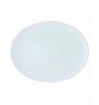 Assiette coupe plate ovale blanc porcelaine 33x26 cm Coupe Astera