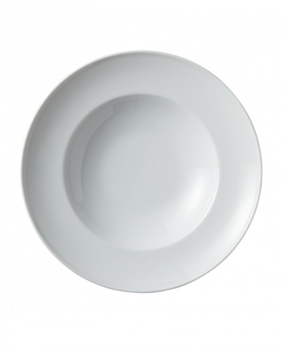Assiette à pâtes rond blanc porcelaine Ø 26 cm