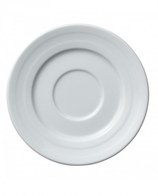 Sous-tasse à expresso rond blanc porcelaine Ø 12,5 cm Ruby