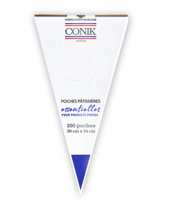 Poche pâtissière triangulaire transparent 54x30 cm