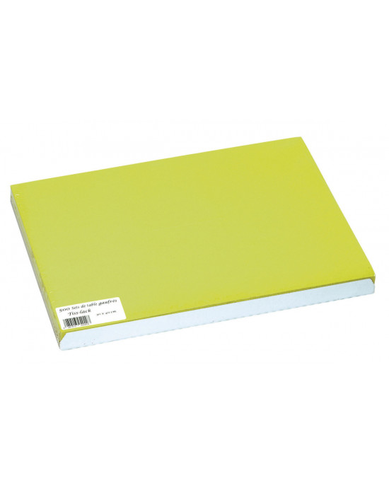Set de table vert papier 30x40 cm Tisslack Cogir (500 pièces)