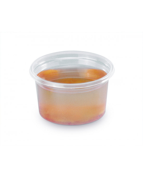 Pot à sauce rond transparent Ø 7,3 cm 4 cm 8 cl Alphaform  (100 pièces)