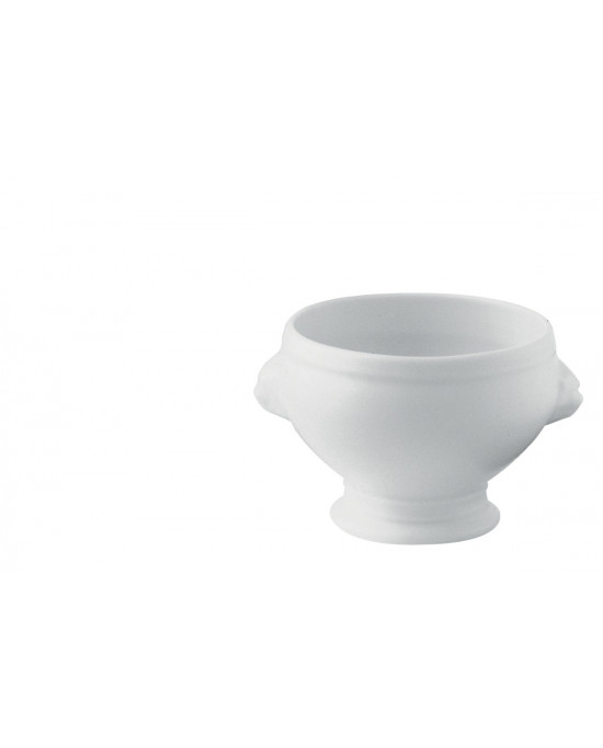 Mini soupière rond blanc porcelaine Ø 5,5 cm Tete Lion
