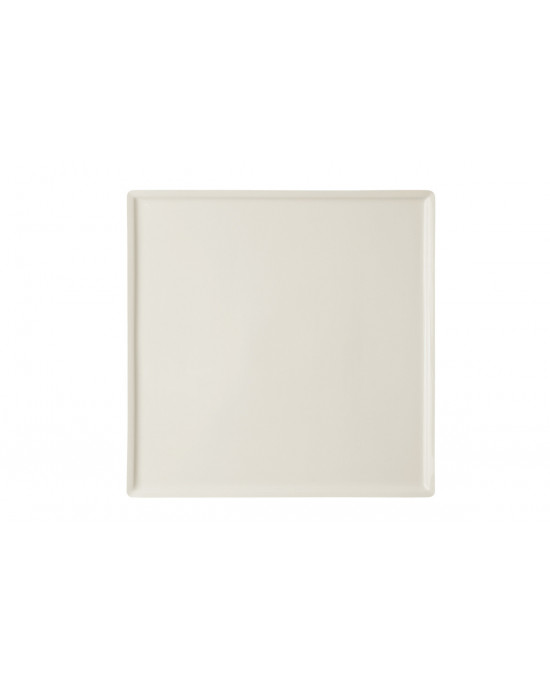 Assiette plate carré ivoire porcelaine 14x14 cm Allspice Rak