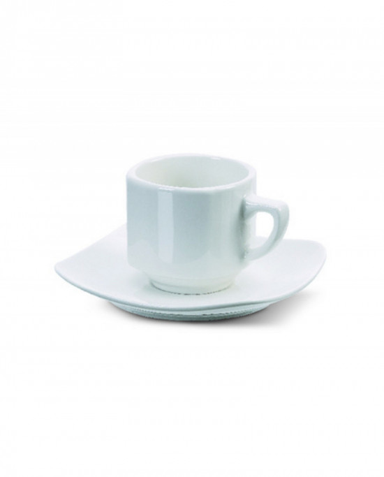 Sous-tasse à thé rond ivoire porcelaine 14 cm Ska Rak