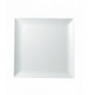 Assiette plate carré blanc porcelaine 27x27 cm Edina Pro.mundi