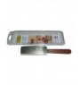 Couteau à raclette 24 cm inox traité crantée L.tellier