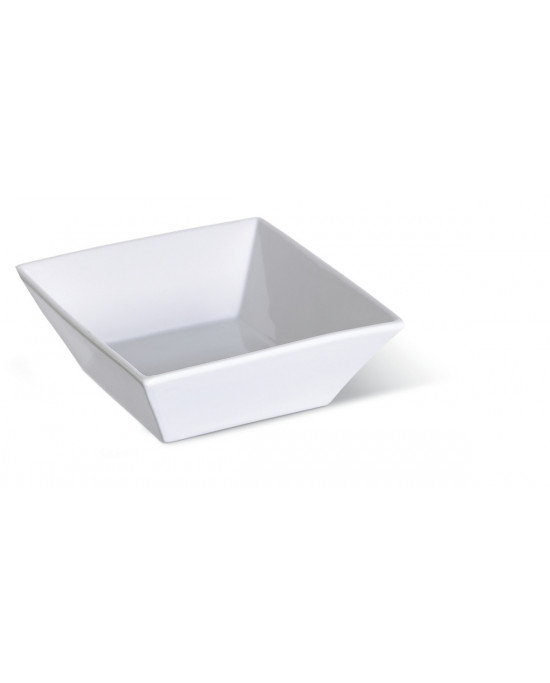 Ravier carré blanc porcelaine 9,3 cm Edina Pro.mundi