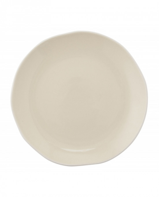 Assiette coupe plate rond ivoire porcelaine Ø 27 cm Rim Pro.mundi