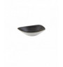 Assiette plate triangulaire Raw Black porcelaine 26,5 cm Stonecast Raw Churchill