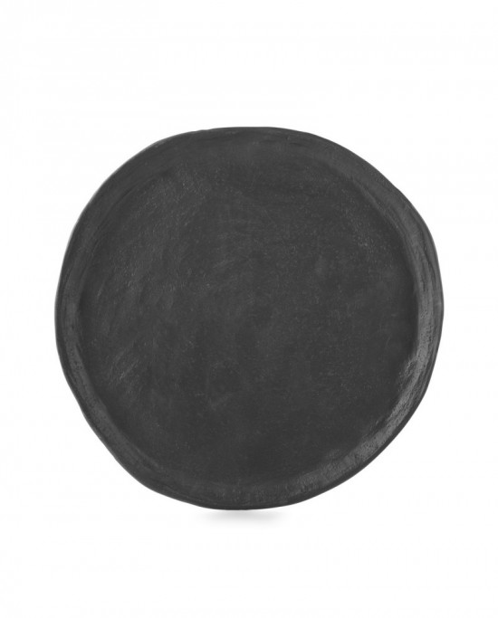 Assiette plate Noir brut porcelaine Ø 26,5 cm Yli Revol