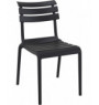Chaise de terrasse noir 84x50x59 cm Penelope