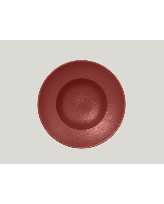 Assiette extra creuse rond rouge porcelaine Ø 23 cm Neo Fusion Rak
