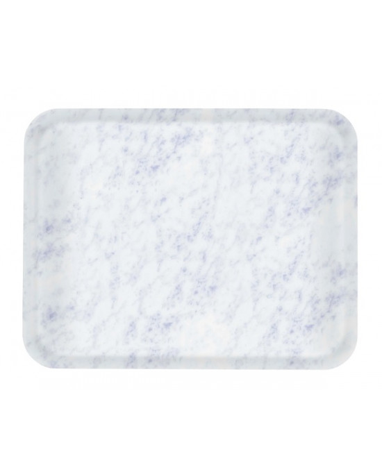 Plateau polyester marbre blanc 53x32,5 cm Profil 2 BiosourcÉ Platex