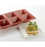 Plaque 6 pyramides silicone GN 1/3 29,5x17,5x4 cm Pro.cooker