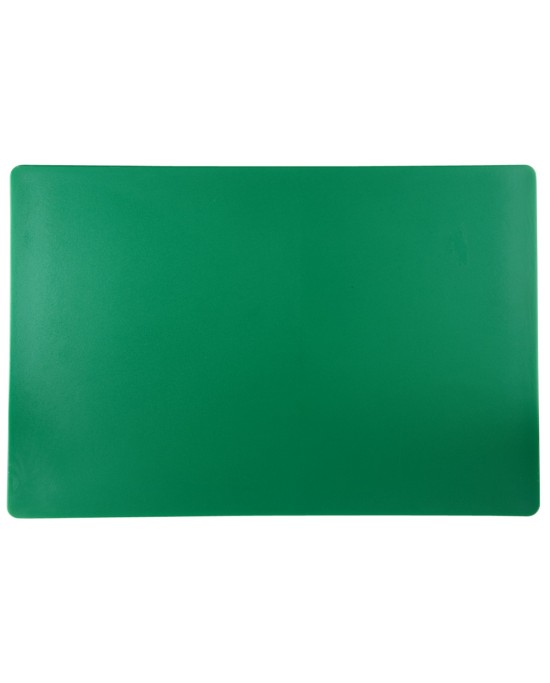 Planche à découper polyéthylène haute densité (pehd) vert 60x40 cm Pâtissier Sans rigole Non réversible Pro.cooker
